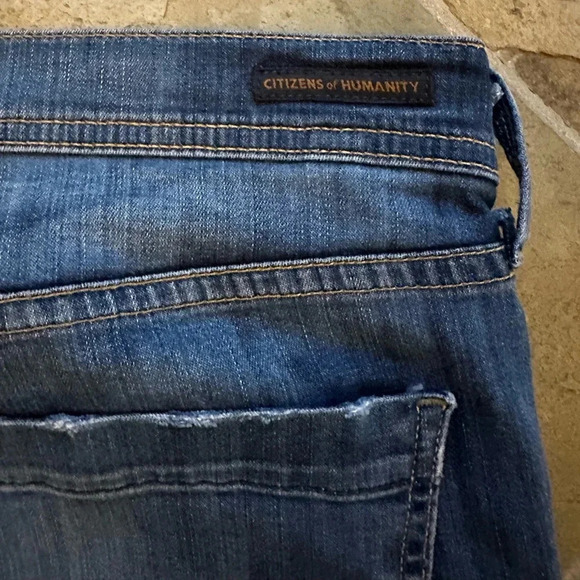 Citizens of Humanity Dani Cropped Straight Leg Cuffed Hem Jeans Women’s Size 31 - Picture 8 of 13
